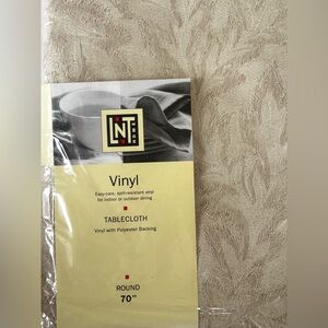 NWT LNT Vinyl Tablecloth
